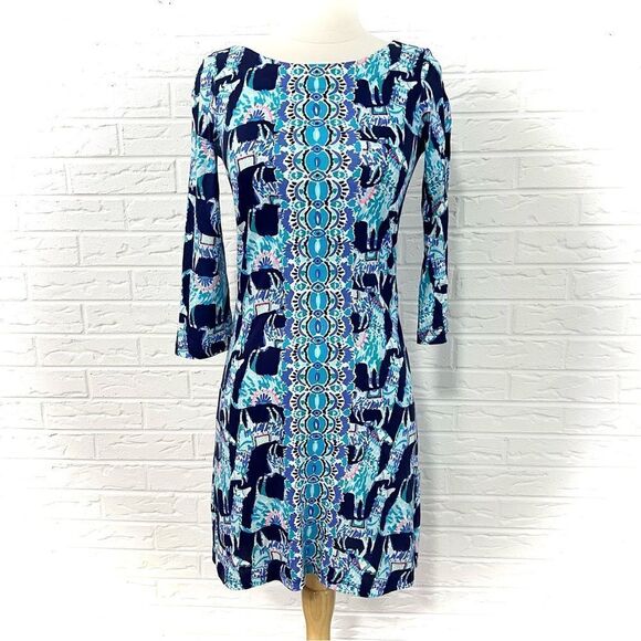 Lilly Pulitzer Alpaca My Bags Printed Dress Size XXS - Picture 2 of 8